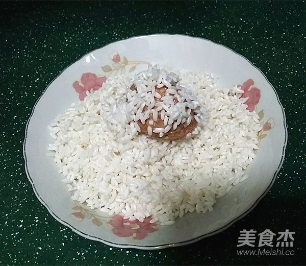莲藕猪肉珍珠丸的做法步骤:7