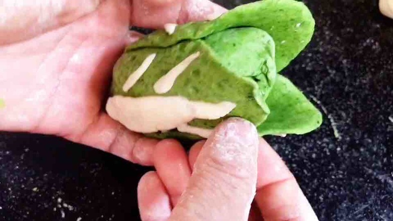 白菜(百财)馒头的做法步骤:4
