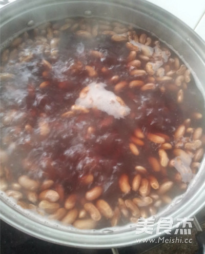 花芸豆馅的糯米饼的做法步骤:3