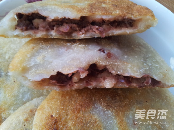 花芸豆馅的糯米饼的做法步骤:9