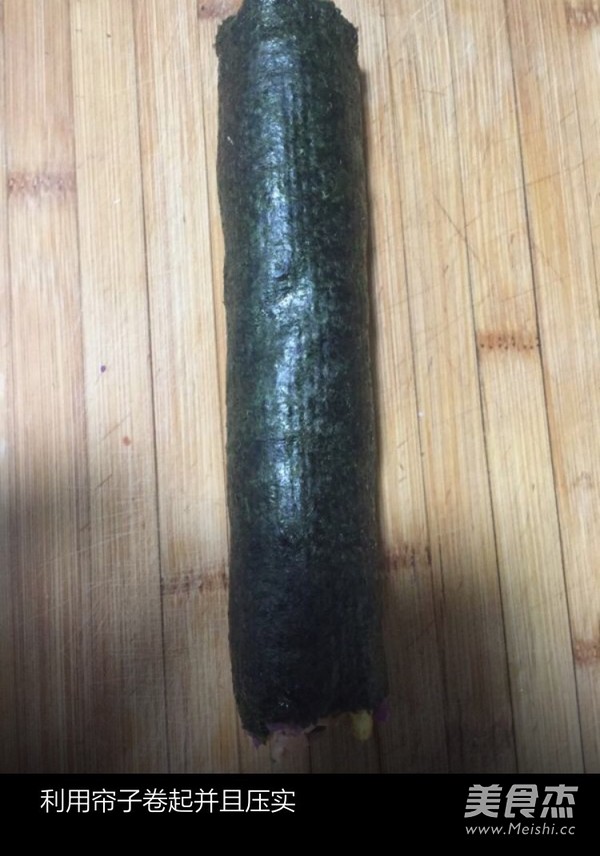紫薯紫菜包饭的做法步骤：5