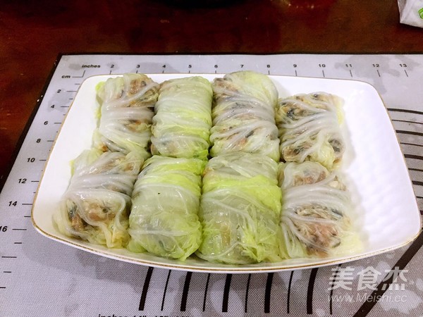 翡翠白菜卷的做法步骤:6