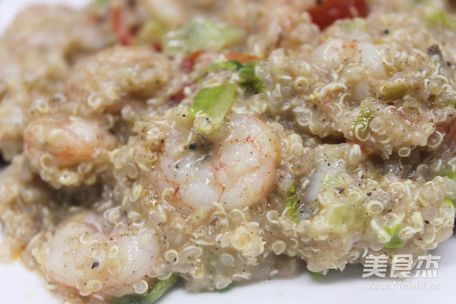 鲜虾藜麦料理的做法步骤:5