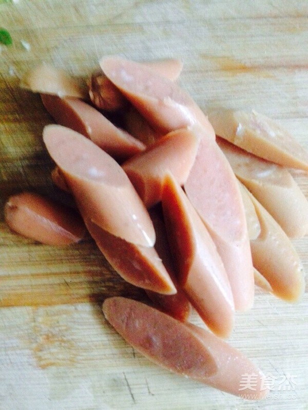 胡萝卜火腿鸡蛋菠萝炒饭的做法步骤：5