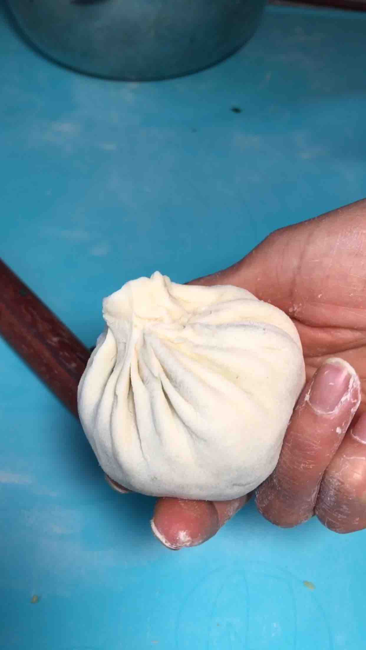素三鲜蒸包的做法步骤:14