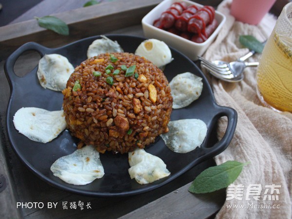 猪油渣酱油炒饭的做法步骤:9