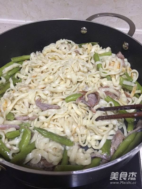 豆角焖面的做法步骤:7