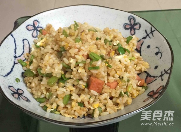 孜然里脊肉炒饭的做法步骤:5