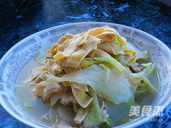 大白菜炖干豆腐的做法步骤:13