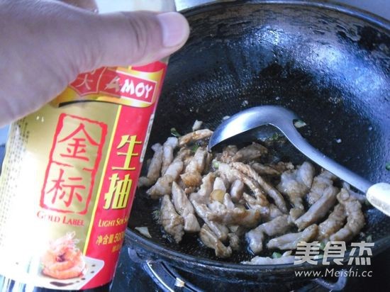 肉炒豆角丝的做法步骤：5