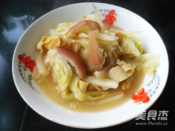 肉皮炖白菜的做法步骤:15