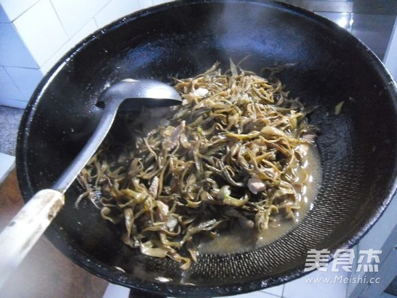 肉烧干豆角丝的做法步骤:14