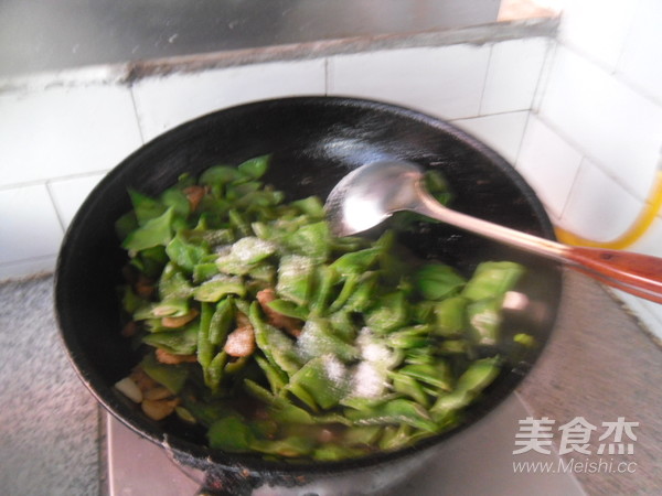 肉片炒扁豆片的做法步骤：9