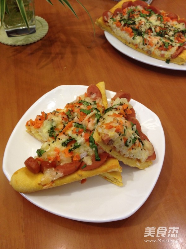 黄金米饭披萨的做法步骤:7