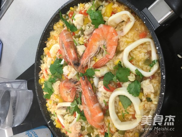 西班牙海陆饭的做法步骤:9