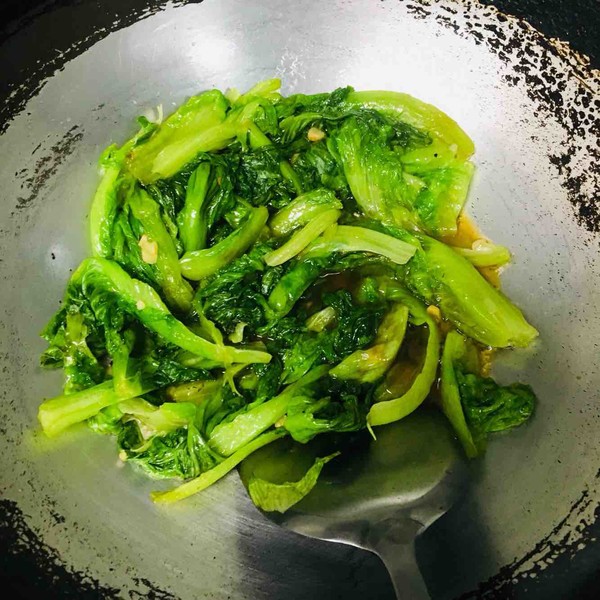 生菜豉油的做法步骤:4