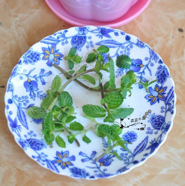 蜂蜜薄荷绿豆豆浆的做法步骤：2