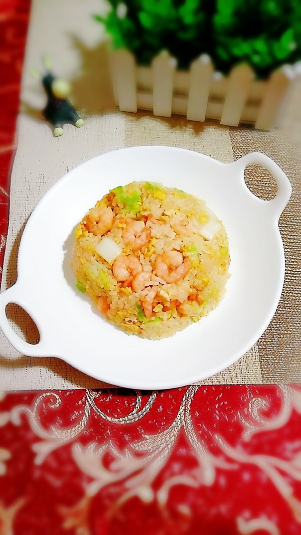 虾仁白菜炒饭的做法步骤：13