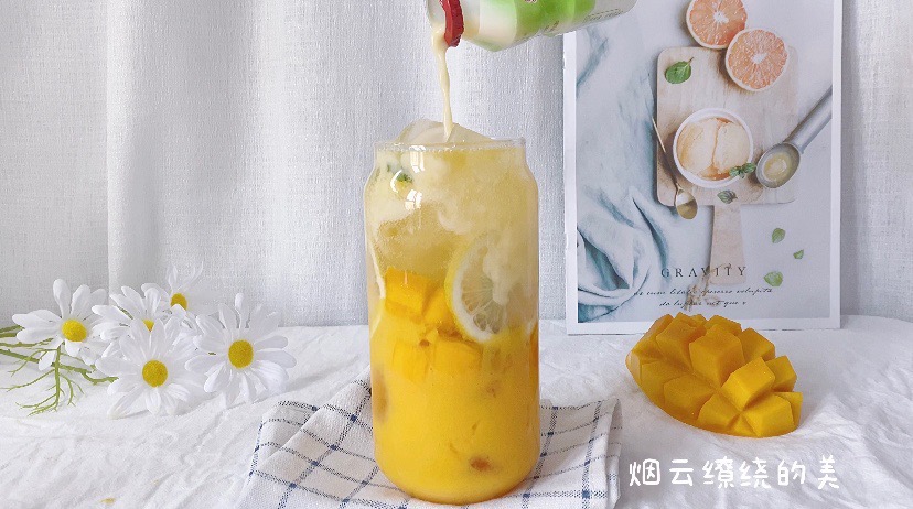 芒果优格|健康饮品的做法步骤:9