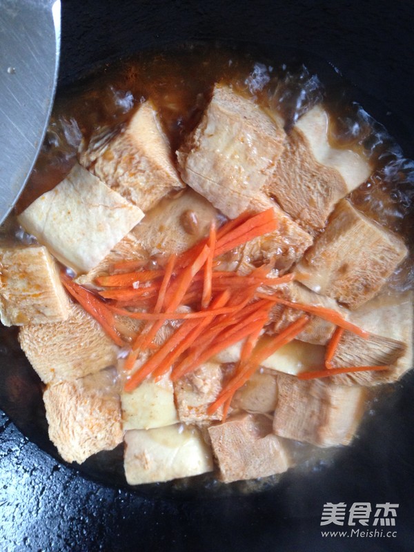 酱汁冻豆腐的做法步骤:6