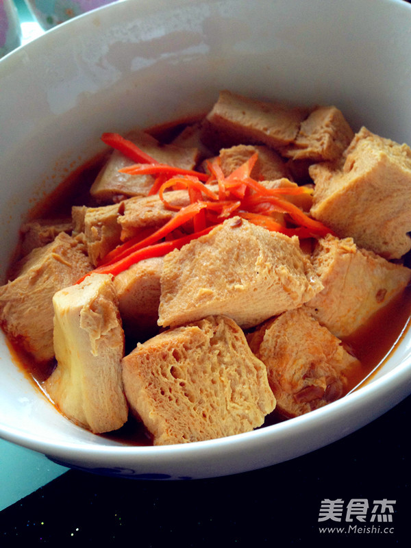 酱汁冻豆腐的做法步骤:7