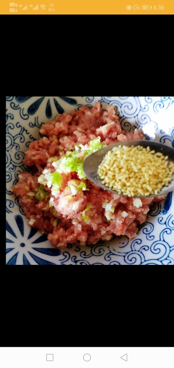 猪肉大葱包子的做法步骤:4