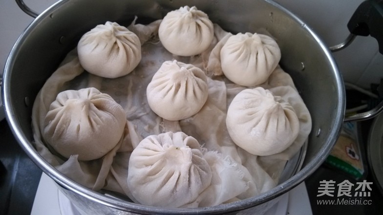 萝卜樱子馅包子的做法步骤：9