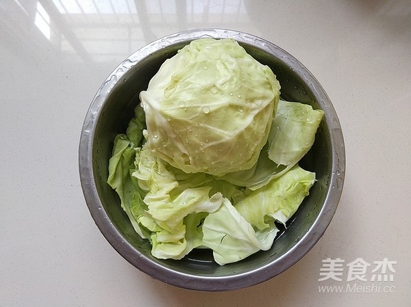 肉末粉丝圆白菜的做法步骤：1