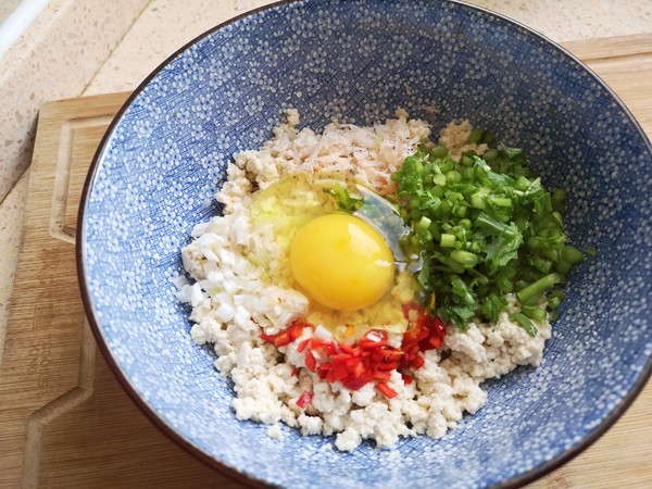 三色藜麦豆腐早餐饼的做法步骤：6