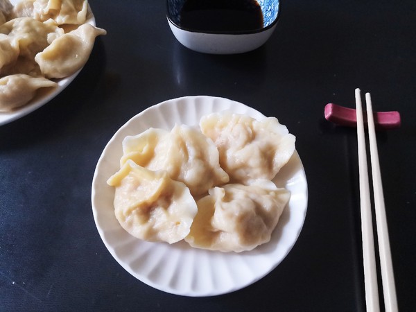 白菜花生水饺的做法步骤:9