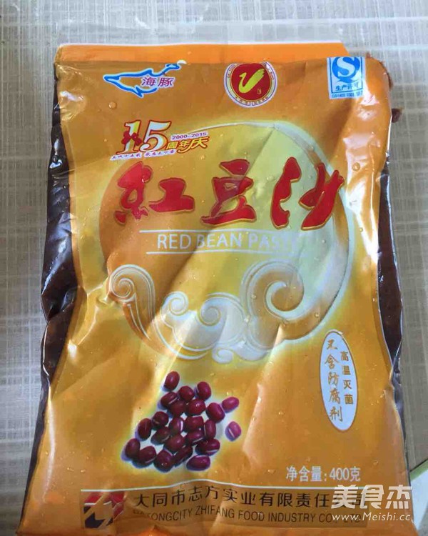 雪绵豆沙的做法步骤：1
