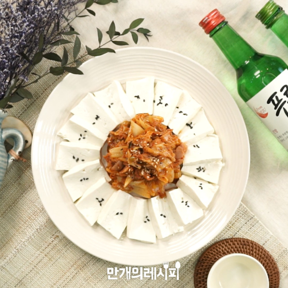 金枪鱼豆腐泡菜的做法步骤：3