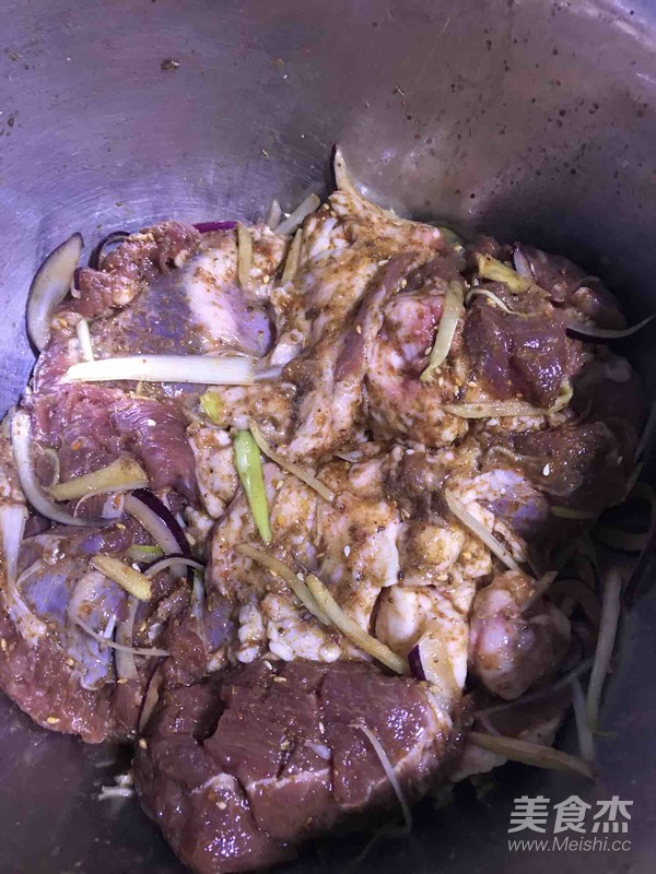 烤羊腿肉的做法步骤:3