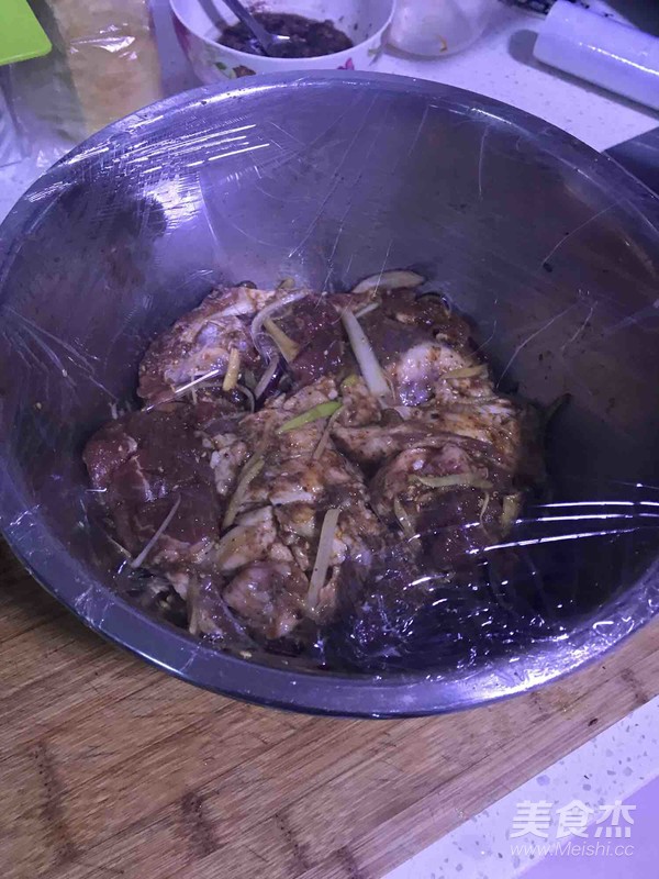 烤羊腿肉的做法步骤:4