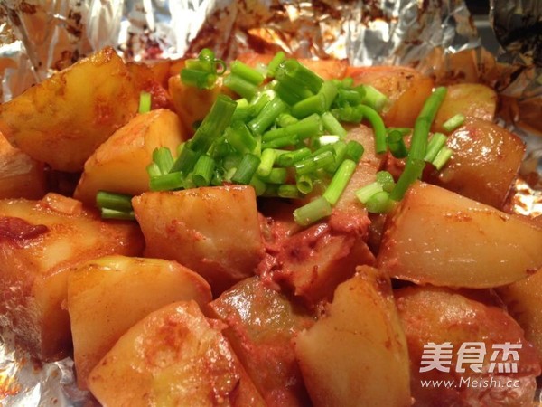 腐乳烤土豆的做法步骤:4