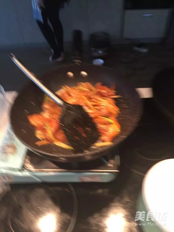 锅包肉的做法步骤：3