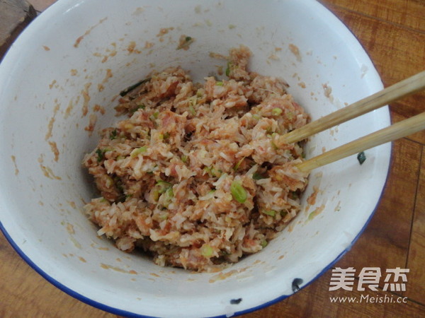 水萝卜猪肉包子的做法步骤:7