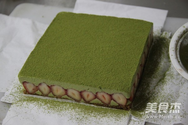 抹茶冻芝士蛋糕的做法步骤:16