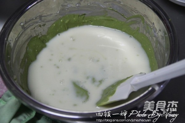 抹茶冻芝士蛋糕的做法步骤:11