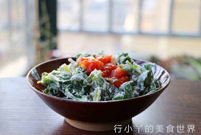 粉蒸蒲公英的做法步骤:8