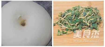 干菜鲜肉包--自制的香的做法步骤:3
