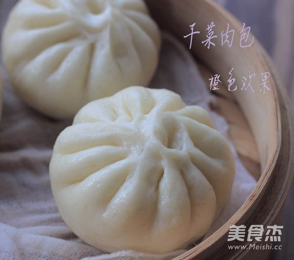 干菜鲜肉包--自制的香的做法步骤:9