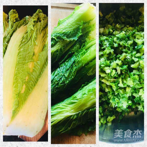 白菜猪肉馅包子的做法步骤：1