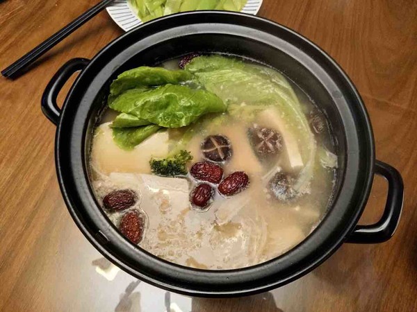 红枣豆浆火锅的做法步骤:11