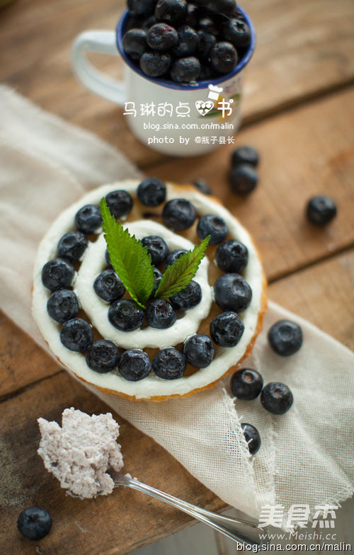 鲜奶油蓝莓小蛋糕的做法步骤:10