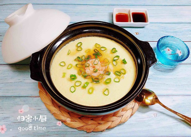 补钙鲜嫩虾糕（豆浆水蛋版）的做法步骤：16