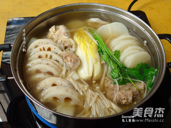 香浓牛肉味清汤火锅的做法步骤:6