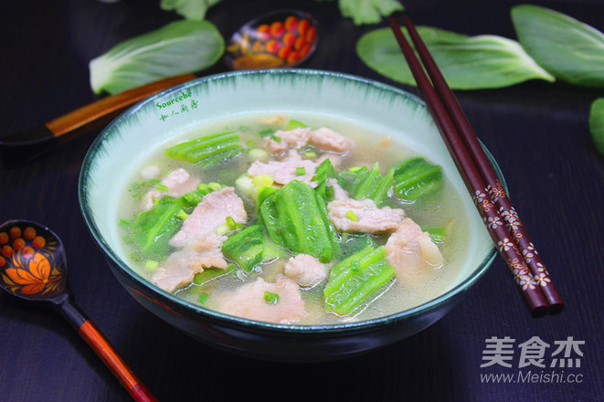 丝瓜肉片汤的做法步骤:9