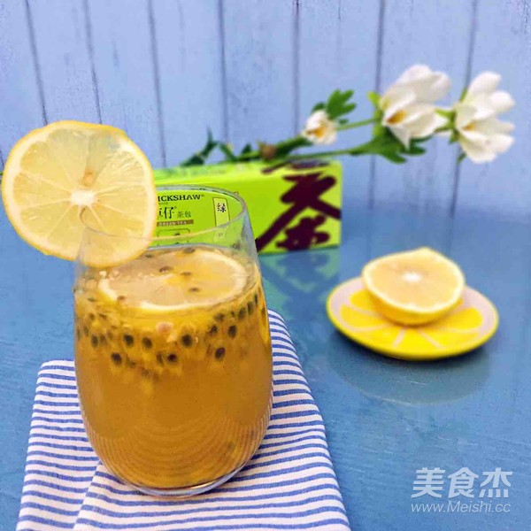 百香果柠檬绿茶的做法步骤:9