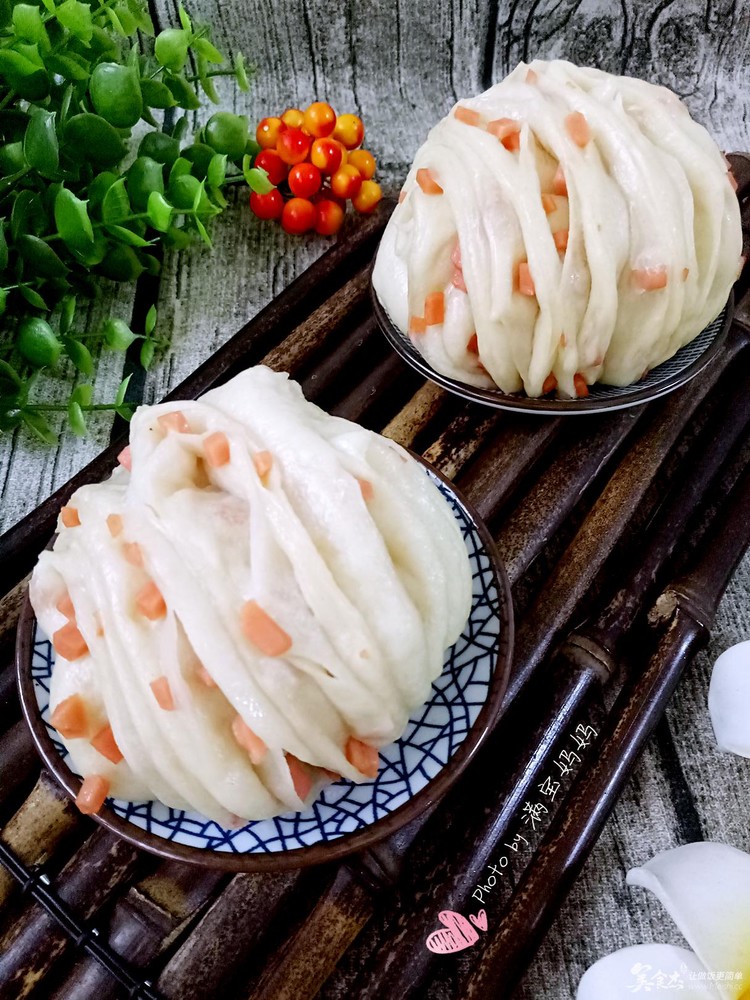 花卷配火腿营养又味美